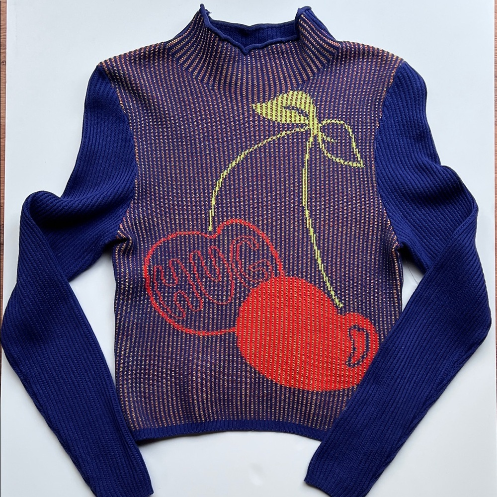 BDG Urban Outfitters Shauna Jacquard Long Sleeve Top - Picture 2 of 12